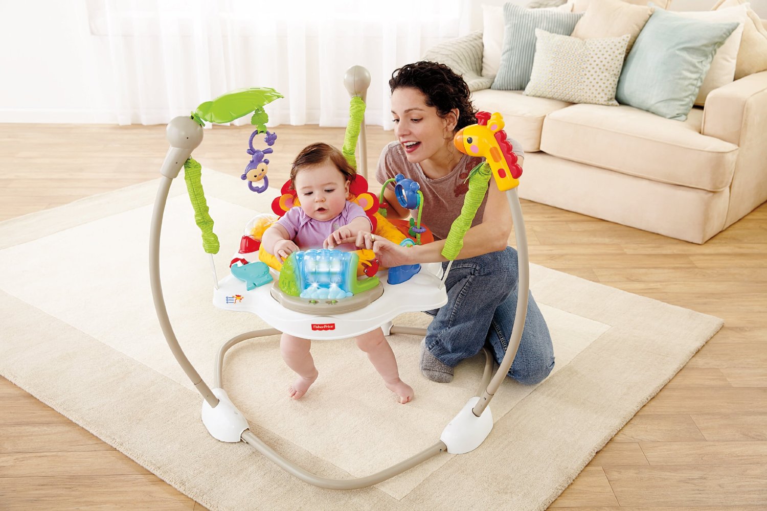 Fisher Price Rainforest Friends Jumperoo Best Educational Infant Toys